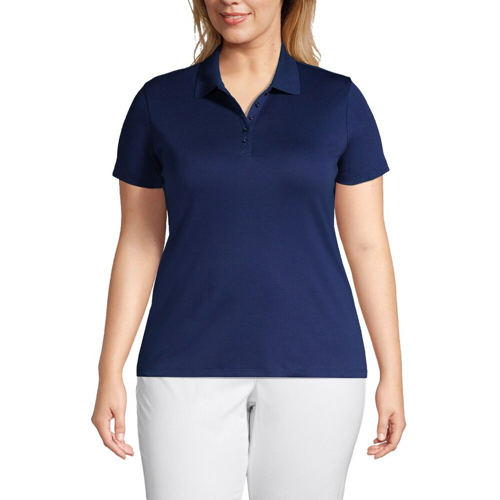 Lands End Women's Plus Size Supima Cotton Polo Sz 2X - Picture 3 of 11